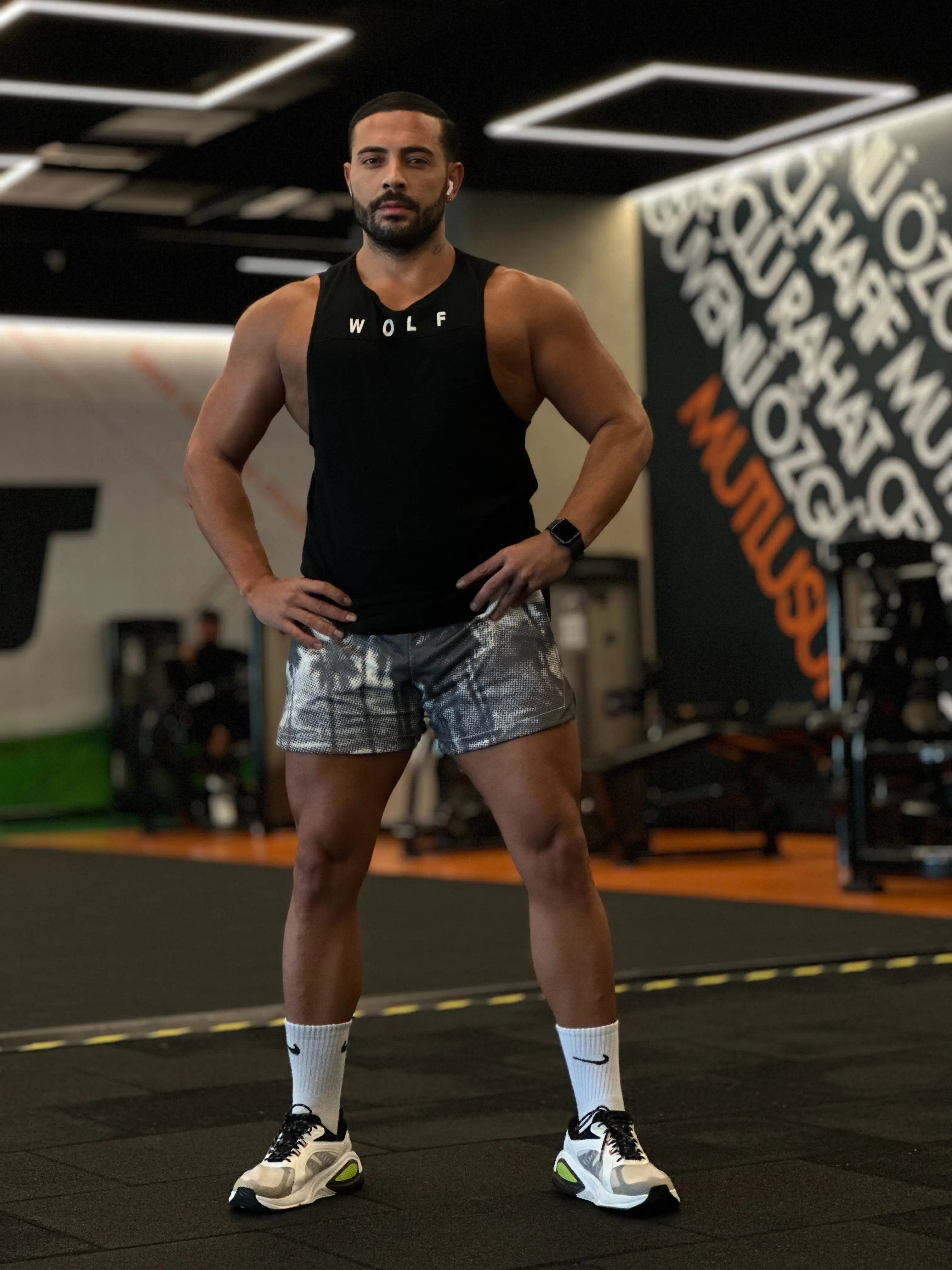 Halis Erdoğan, MACFit Maltepe Ritim spor salonunda antrenman sonrası çekildiği fotoğraf.